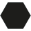 Hexa Porcelain stoneware Bardelli Nero HEXA 1 Nero