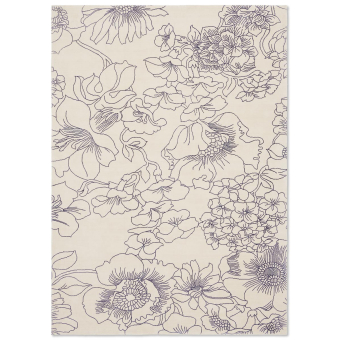 Linear Floral Rug