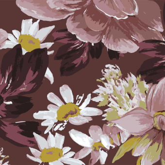 Berry Floral Panel