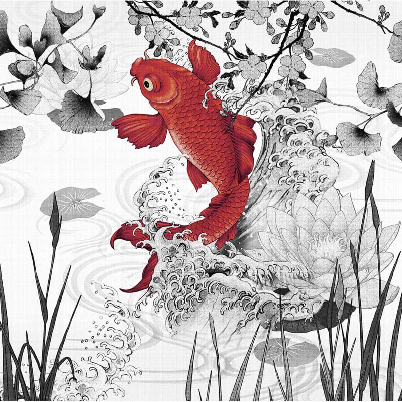 Koi Re-edition Panel - London Art