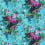 Tissu Bouquet de Roses Designers Guild Turquoise FDG3113/01