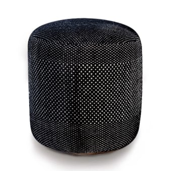 Pouf Tres Black Outdoor