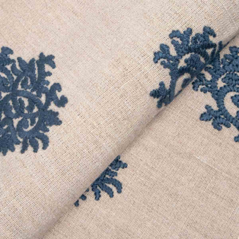 Delphine embroidery Fabric