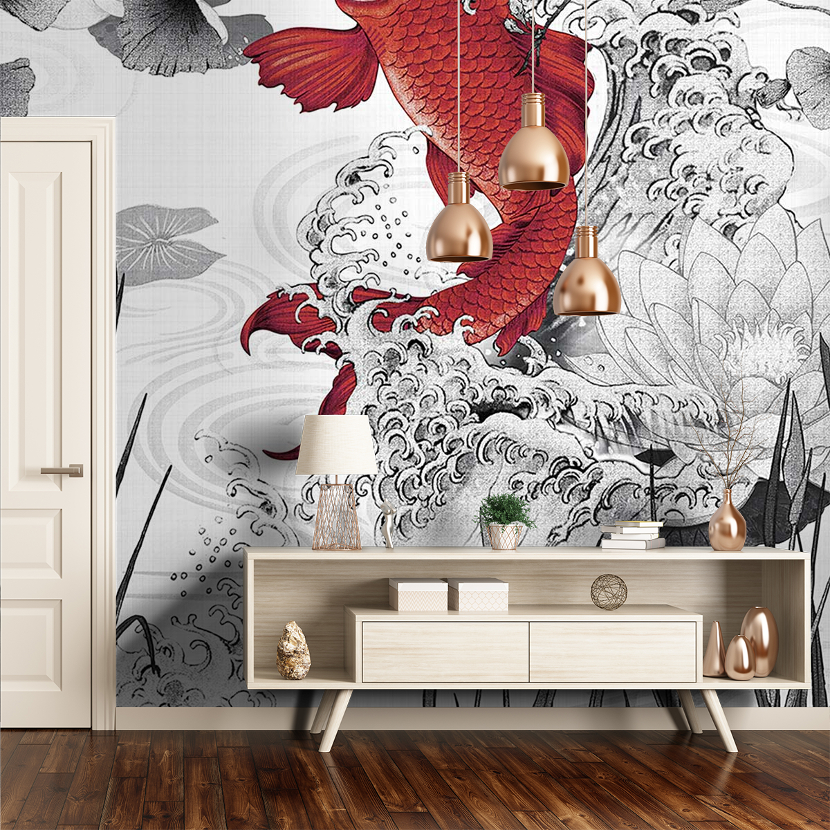 Koi Re-edition Panel - London Art