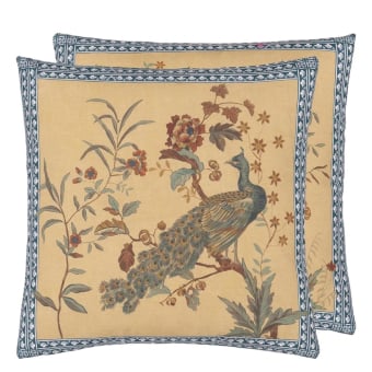 Coussin Peacock Toile