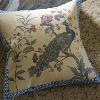 Coussin Peacock Toile