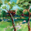 Carta da parati panoramica In The Woods Harlequin Sky/Emerald/Carnelian HSRW113068