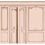 Carta da parati panoramica Boiseries Haussmann Koziel Rose saumon DPH008EU