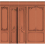 Boiseries Haussmann Panel Koziel Terracotta DPH013EU