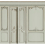 Boiseries Haussmann Panel Koziel Vert de gris DPH010EU