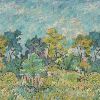 Panoramatapete Foret Impressionniste Grasscloth