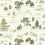 Carta da parati Winnie The Pooh Sanderson vert-creme DDIW217280