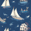 Donald Nautical Wallpaper Sanderson Night Fishing DDIW217283