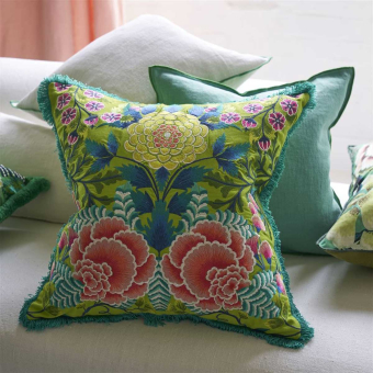 Coussin Brocart Décoratif Embroidered