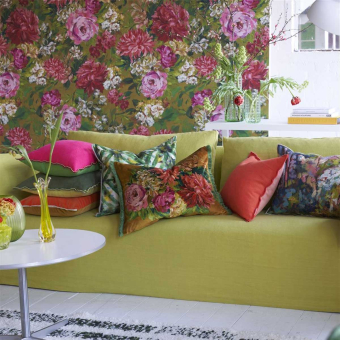 Fleurs d'Artistes Velours Cushion Designers Guild