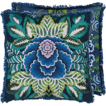 Coussin Rose de Damas Embroidered carré