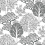 Arbre Kimono Wallpaper Initiales Noir/Blanc BW3853