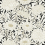 Dahlia Wallpaper Initiales Or/Noir BW3923