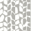 Feuille Primitive Wallpaper Initiales Or Clair/Blanc BW3895