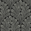 Palmette Médaillon Wallpaper Initiales Gris BW3951