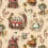 Alice In Wonderland Fabric Sanderson Caramel DDIF227164