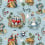 Alice In Wonderland Fabric Sanderson Puddle Blue DDIF227167