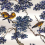 Papier peint panoramique Erable du Japon Le Grand Siècle Bleu Indigo PP-ERAB-N-INDI-3