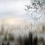 Papier peint panoramique Etang dans la Brume Koziel Noir Blanc CUST-BRUM06