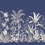 Papier peint panoramique Papillons Nobilis Bleu MHP70