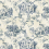 Tapete Erotic Toile de Jouy Pascale Risbourg Blue TDJBLU