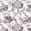 Carta da parati Erotic Toile de Jouy Pascale Risbourg Black TDJBLK