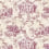 Papier peint Erotic Toile de Jouy Pascale Risbourg Pink TDJPNK