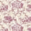 Tapete Erotic Toile de Jouy Pascale Risbourg Pink TDJPNK