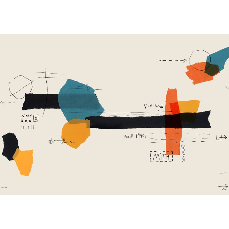 Papier peint panoramique Lettering Tres Tintas Barcelona