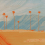 Papier peint panoramique Palms View Tres Tintas Barcelona Orange M4903-2