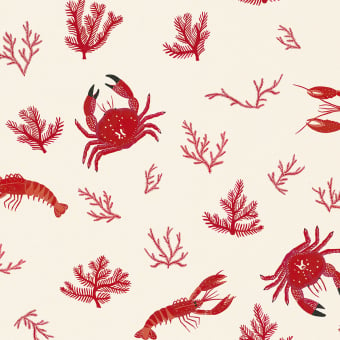 Papier peint Crustaceos