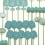 Allium Wallpaper Cole and Son Bleu/vert 115/12035