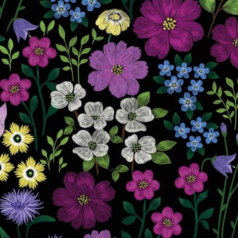 Carta da parati panoramica Petites Fleurs des Champs Alix