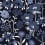 Papier peint panoramique Petites Fleurs des Champs Luna Koziel Navy CUST-LUNAXS