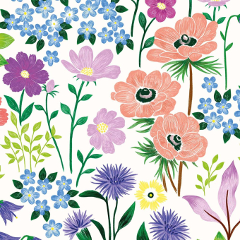 Carta da parati panoramica Petites Fleurs des Champs Nelly