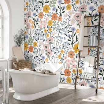 Carta da parati panoramica Fleurs des Champs Suzanne