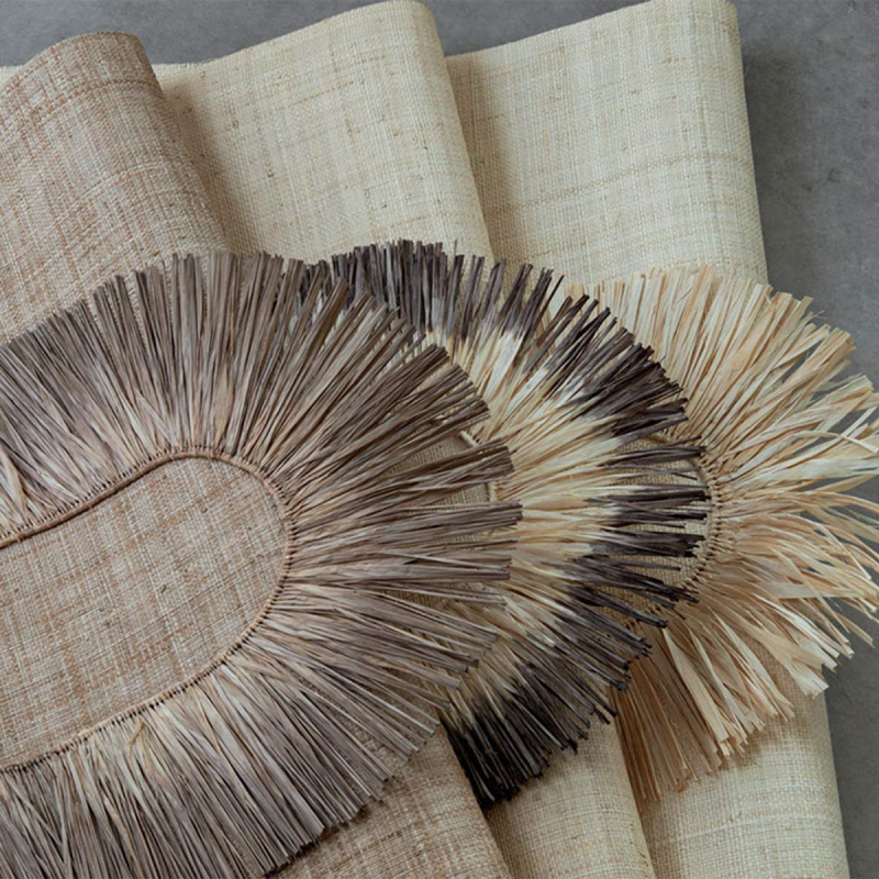 Raphia Totem Wall Covering CMO Paris