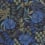 Papier peint Bloomsbury Casadeco Bleu Indigo 89286312