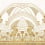 Carta da parati panoramica Éléphantine Casamance Blanc/Doré 76193160