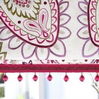 Nizam Embroidered Embroidered Fabric Ivoire Osborne and Little