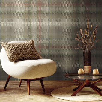 Sterling Plaid Wallpaper