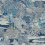 Papel pintado Paysage Japonais Initiales Bleu AF40808