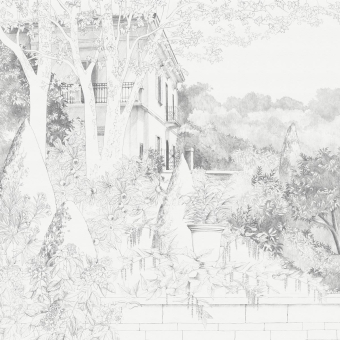 Papier peint panoramique Jardin de Famille