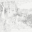 Papier peint panoramique Jardin de Famille Les Dominotiers Gris et Blanc DOM3004