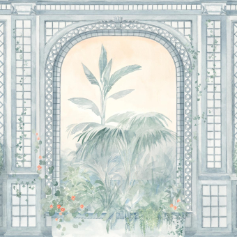 Papier peint panoramique Jardin de la Reine